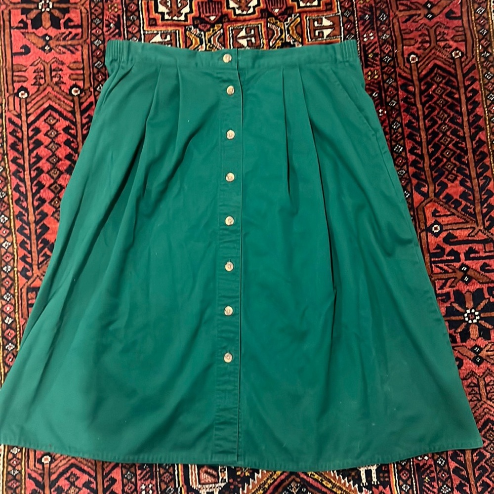 Green Maxi Skirt
